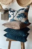 Velvet Pillow with Feather Insert | Toasted Sand