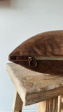 Velvet Pillow with Feather Insert | Cedar Bark
