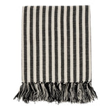 Bengal Stripe Hammam Bath Towel | Black