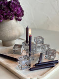 Glass Mini Candle Holder | Smoke