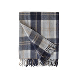 Small Recycled Wool Blanket | Bannockbane Silver Tartan