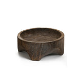 Footed Paulownia Wood Bowl
