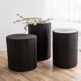 Handmade Solid Stump in Black