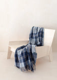 Small Recycled Wool Blanket | Bannockbane Silver Tartan