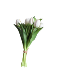 Fresh Touch Faux Tulip Bundle | White