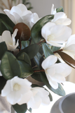 Magnolia Faux Flowers with Leaves
