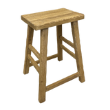 Daisy Reclaimed Wood Stool | Counter Natural