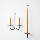 Double Armed Iron Candle Holders