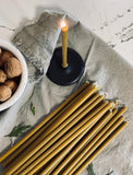Clay Candle Holder | for Slim Beeswax Candles