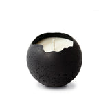 Black Orbis Concrete Candle | Medium