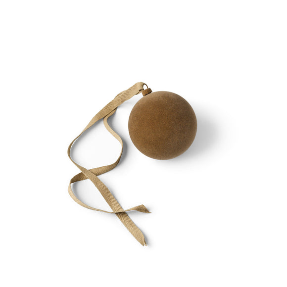 Velvety Tone Ornament |  Camel Small