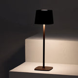 Square Shade LED Table Light | Brown