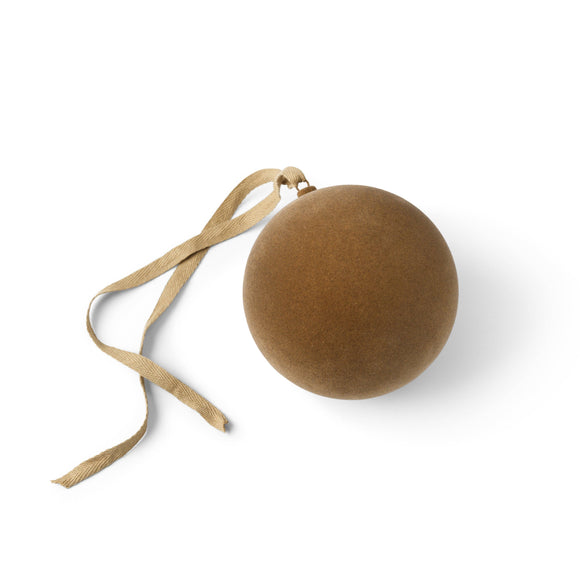 Velvety Tone Ornament | Camel Large