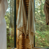 Bengal Stripe Hammam Bath Towel | Warm Sand