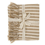 Bengal Stripe Hammam Hand Towels | Sand set of 2