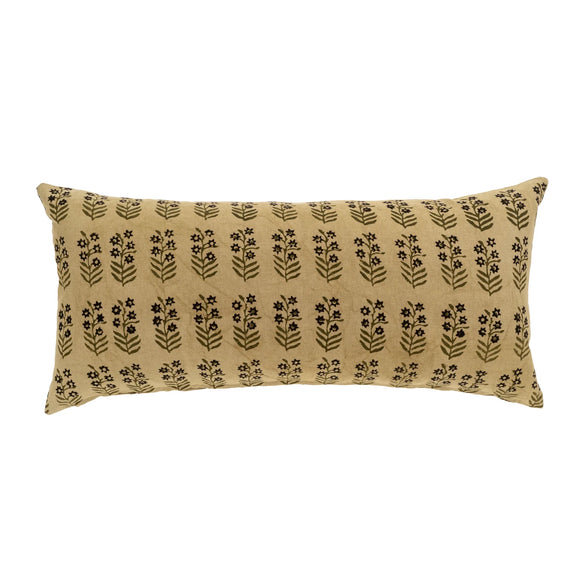 Terrace Block Print Pillow | 14x31