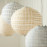 Block Print Botanical Light Shade | BlueBlock Print Striped Light Shade | Sand