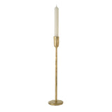 Gold Luna Forged Candlestick