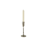 Silver Luna Forged Candlestick