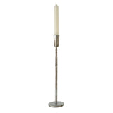 Silver Luna Forged Candlestick