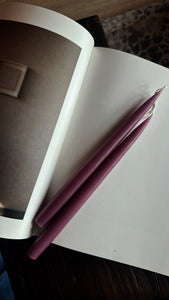 Danish Taper Candle 12" | Light Heather