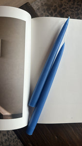 Danish Taper Candle 12" | Wedgewood Blue