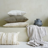 Lina Linen Pillow | Mink 24"