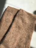 FLUFFY ANGORA SOCKS | NEUTRAL