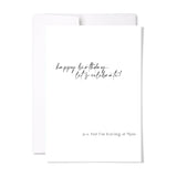 9pm Birthday Card