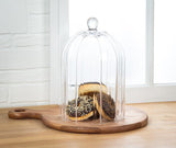 Ribbed Glass Cloche
