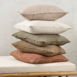 Lina Linen Pillow | Mink 24"