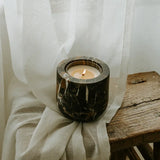 Portoro Marble Refillable Stone Candle