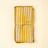 Sun Stripe Block Print Napkins| Set of 4 