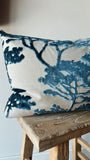 Tanzania Tree Velvet Pillow | Indigo