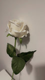 Velvet Rose Stem | White 22"