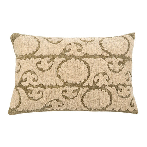 Suzani Boucle Pillow | Sage