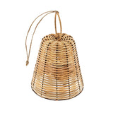 Woven Cane Bell Ornament