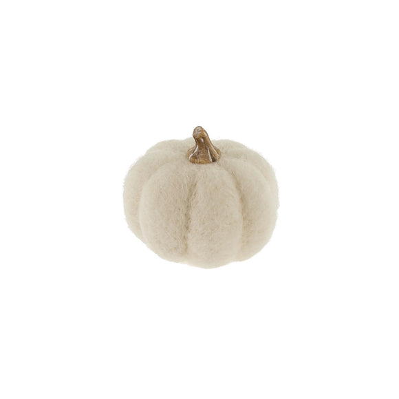 Felt Pumpkin White | Small