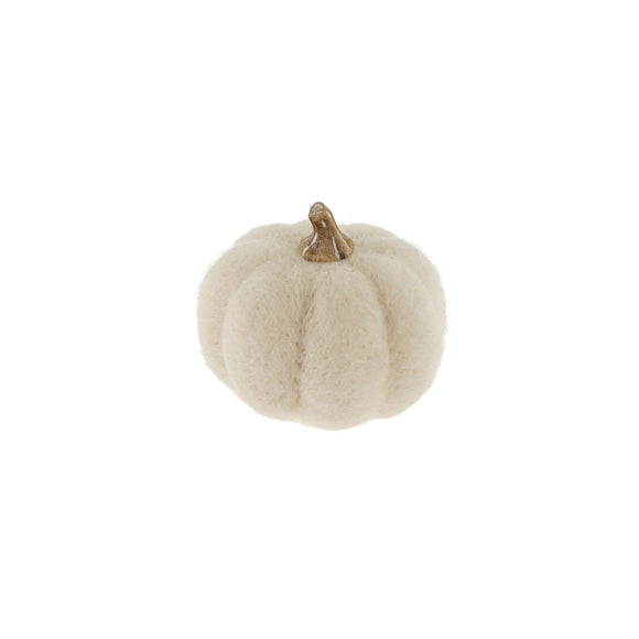 Felt Pumpkin White | Small