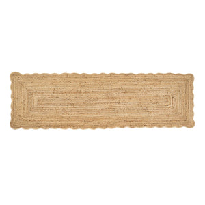 Scalloped Jute Rug | 2.5 x8