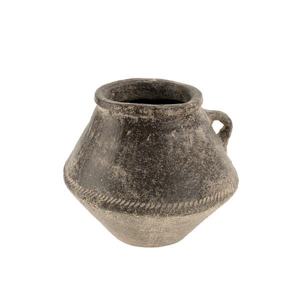 Terracotta Slanted Vase