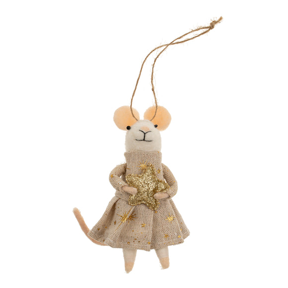 Starbright Scarlett Mouse Holiday Ornament
