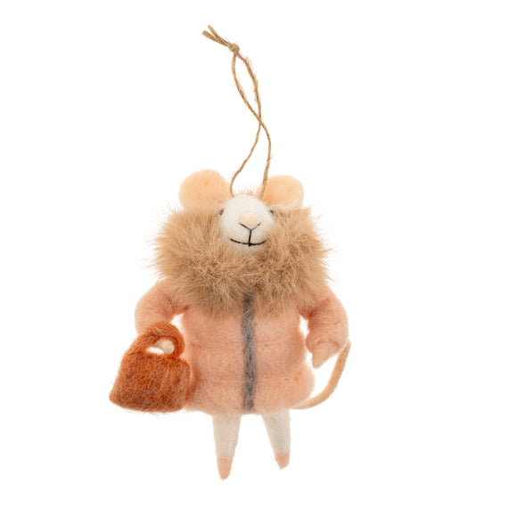 Wintry Wendy Mouse Holiday Ornament