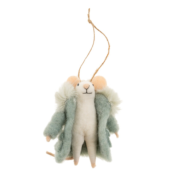 Super Puff Sofie Mouse Holiday Ornament