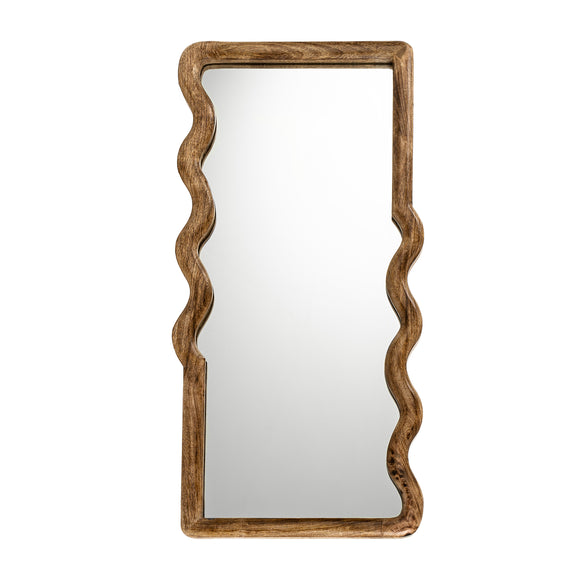 Mango Wavy Wooden Mirror