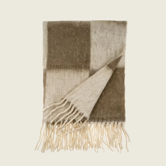 Checkerboard Throw | Taupe