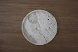Conrad Round Travertine Tray