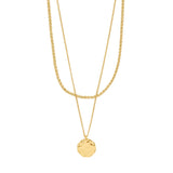 PILGRIM DECLAN  coin necklace 2-in-1 set