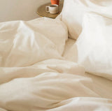 If Only Home Luxury Organic Cotton Sheet Sets | White Sand