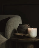 White Onyx Refillable Stone Candle